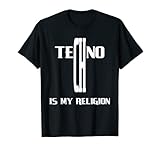 Photo Gallery techno is my religion design - raver o techno music fan maglietta Photo Gallery techno is my religion design - raver o techno music fan maglietta