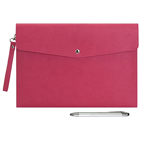 Wonderpool A4 PU Cuero sobre Documentos multifunción Carpetas papelería Bolsa - Archivo de Cartera...