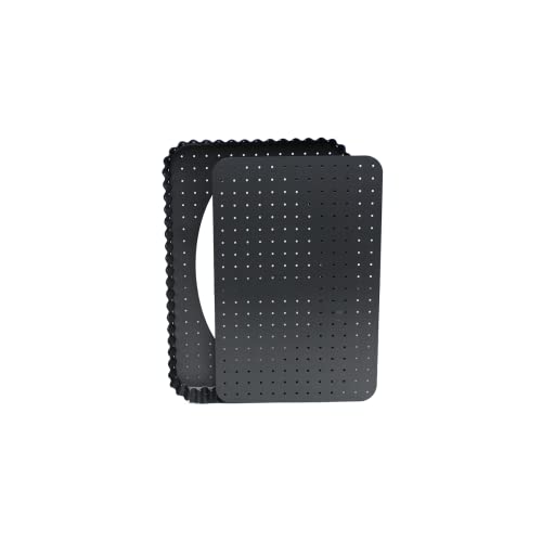 Ard'time - Moule à Tarte rectangulaire Micro perforé 31.5 x 21.5 cm