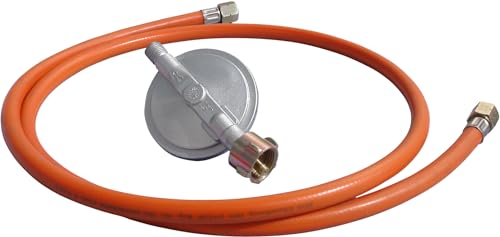 Güde 85006 Gasheizgebläse GGH 17 INOX (17kW, Edelstahlbrenner, Edelstahlgehäuse, Schlauch 1,5 m, Druckminderer)