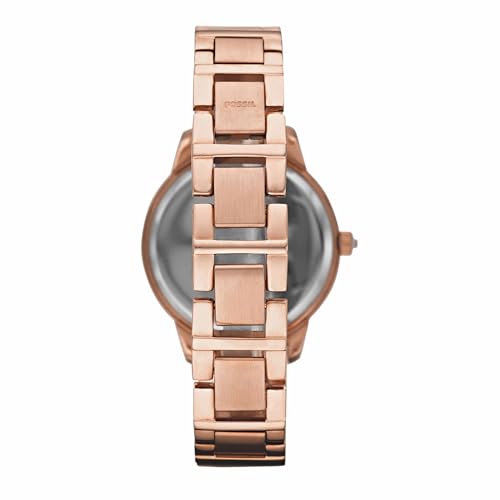 Fossil Uhr für Damen Jesse, Quarzwerk, 34mm Rose Gold Edelstahlgehäuse mit Edelstahlarmband, ES3020 – Ansicht 4