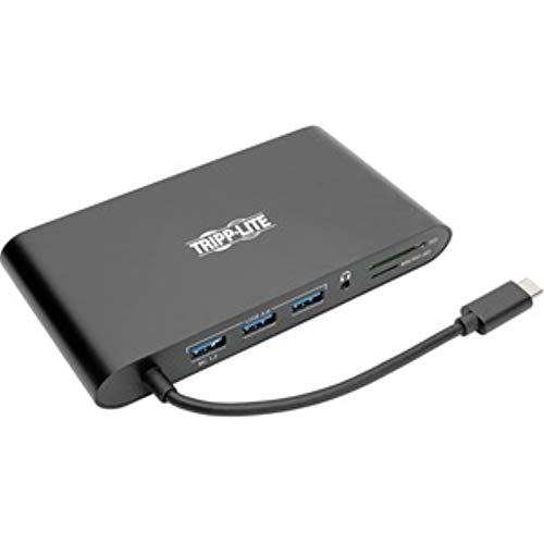 Estación de acoplamiento USB-C para teletrabajo y escritorios limpios con tres salidas de vídeo