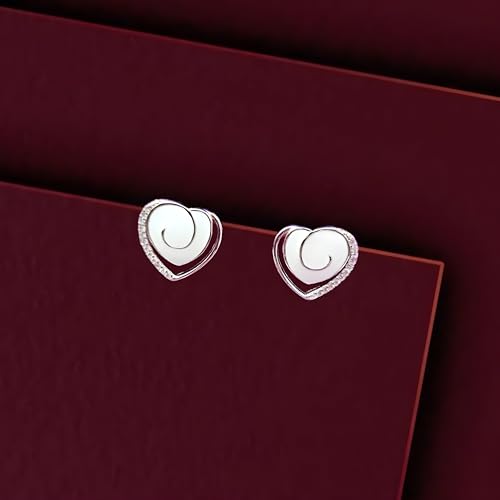 Image of PARASMONI silver stud earrings for women