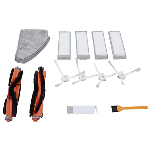Qiilu Mi Robot Esfregão a vácuo 2 filtros Mi Robot Vacuum Lite 2 acessórios kit de substituição de escova de esfregão para Mi Robot Vacuum Mop 2 Lite 2 Pro Mjstl Mjst1S Sweeper