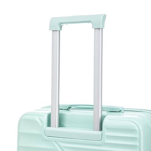 ABS Spinner Wheel Carry-On Luggage Set - 3 Piece with TSA Combination Lock, Waterproof Design, Ergonomic Retractable Handle4