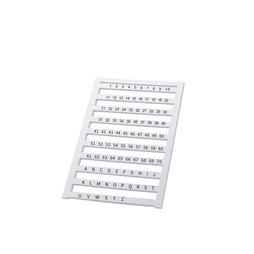 Tiras marcadoras Zack DEK6 para conectores SAK EK y bloques de terminales, 10u