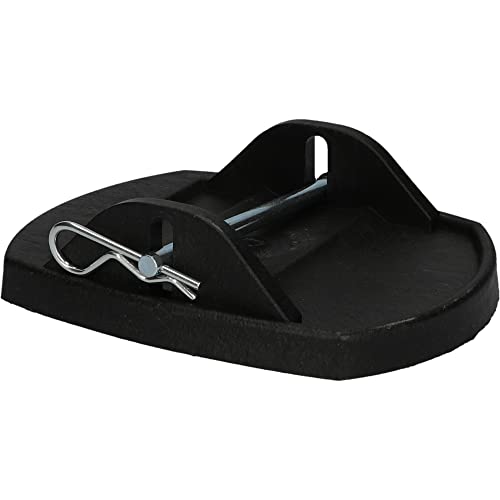 cartrend Stützplatten mit Metallbolzen, geeignet für alle gängigen Wohnwagen-Modelle, Camping-Zubehör, 4 Stück (LxWxH): 180 mm * 140 mm * 45 mm