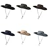 Xjdzineq Polyester Bucket Hat with Ponytail Hole Adjustable Strap for Fishing Travel Outdoor Activities Unisex Bucket Hat #3