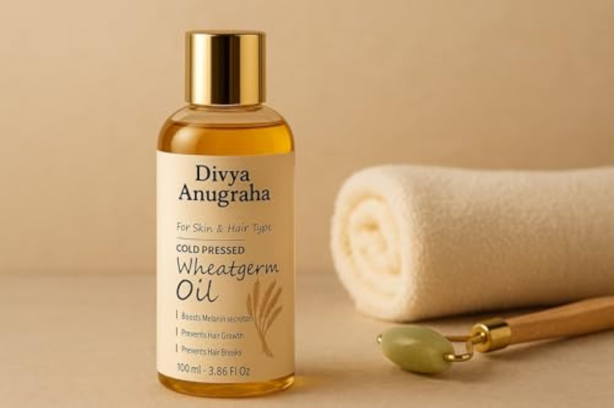 Cold-Pressed Wheatgerm Oil, 100ml