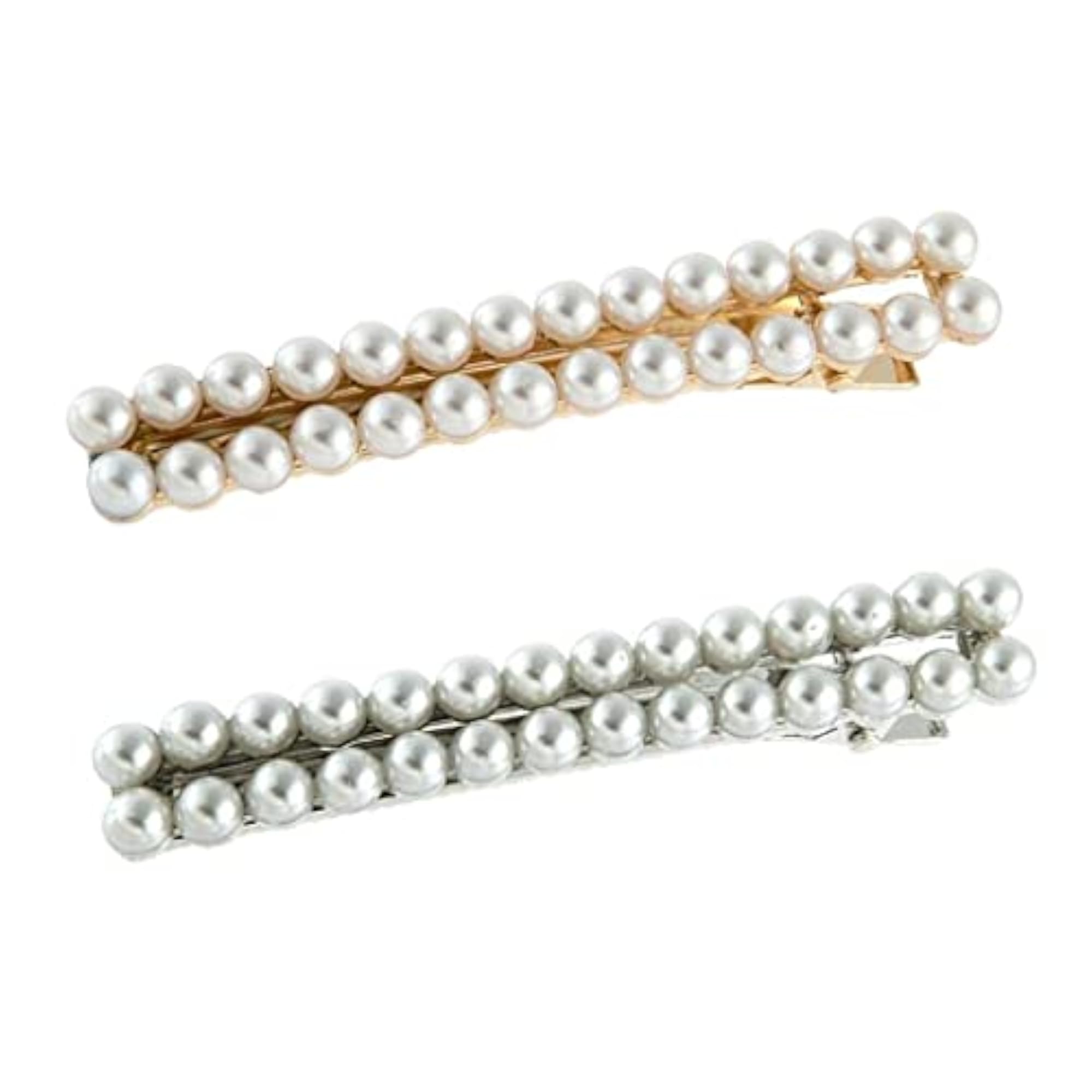 6X Fashion Alloy Side Clip Long Thin Rectangle Hairpin