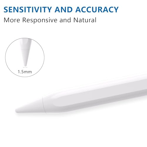 Stylus Pen for Android,Tablet Pencil for Samsung/Huawei/Lenovo/Mi Tablets & iPhone and Other Android Smartphone and pad Devices,Universal stylus with High Precision &Tilt Sensitivity (White) - Image 4