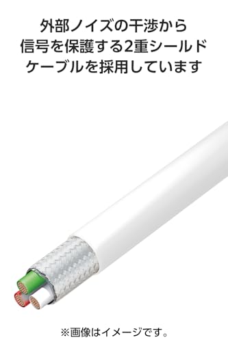 Image of Elecom MPA-ACECTW20WH USB Type C Cable, USB-C to USB-A, 6.6 ft (2 m), 15W, Compatible with MacBook /iPad /Galaxy /Android Smartphones, Tablets, Etc., White