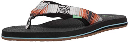Sanuk Men's Beer Cozy 2 TX Flip-Flop, Multi Baja blanket, 12 M US