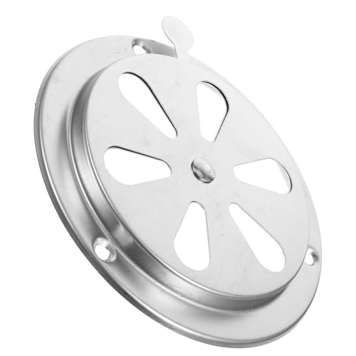 FELTECHELECTR Cache Aération INOX Rond pour Four et Système Évacuation Air Intérieur Couvercle Ventilé Acier Inoxydable et Facile à Installer pour Ventilation et Décoration