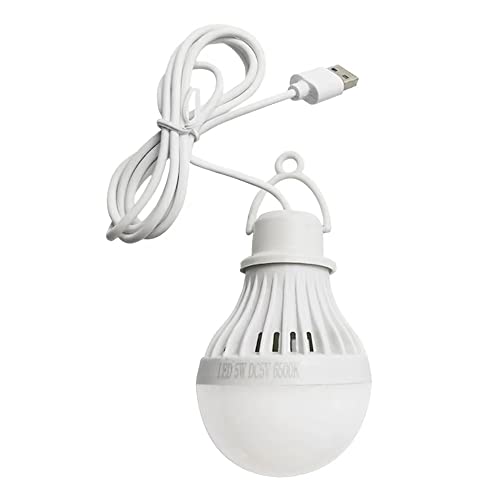 BeisDirect 3W/5W/7W Ampoule LED USB Lampe de Camping Mini Lanterne de Camping 5V Portable Suspendu Tente Ampoules Câble pour Camping Lumière d'Urgence Randonnée Lumière d'Urgence (7W) Cover