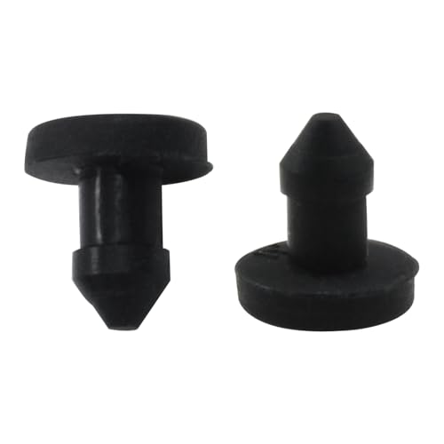 Image of 30 Pcs 4 mm Silicone Plugs Waterproof Stoppers, Black Round Rubber Plugs for Round Holes
