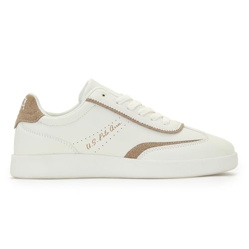 Image of U.S. Polo ASSN. Renata Off White Sneakers Shoes with Premium Upper