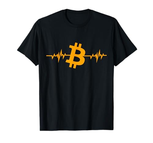 Bitcoin Heartbeat Crypto Cryptocurrency BTC Bitcoiner Camiseta