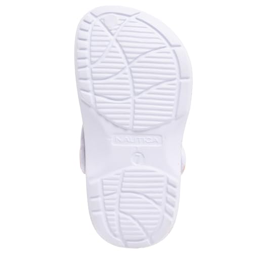 Image of Nautica Kids Clog Sandals - Slip-On Lightweight Water Shoes with Adjustable Heel Strap - Comfortable EVA Slip-Resistant Clogs for Boys & Girls - Toddler & Youth Sizes