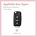 TECARATE for VW Key Fob Cover - Soft TPU Key Fob Case Compatible for VW Jetta Atlas Golf Polo Passat MK8 Tiguan Beetle Gti Smart Remote Key (3 Button)