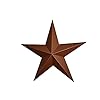 53 Inch Heavy Duty Metal Barn Star Painted Hammered Copper