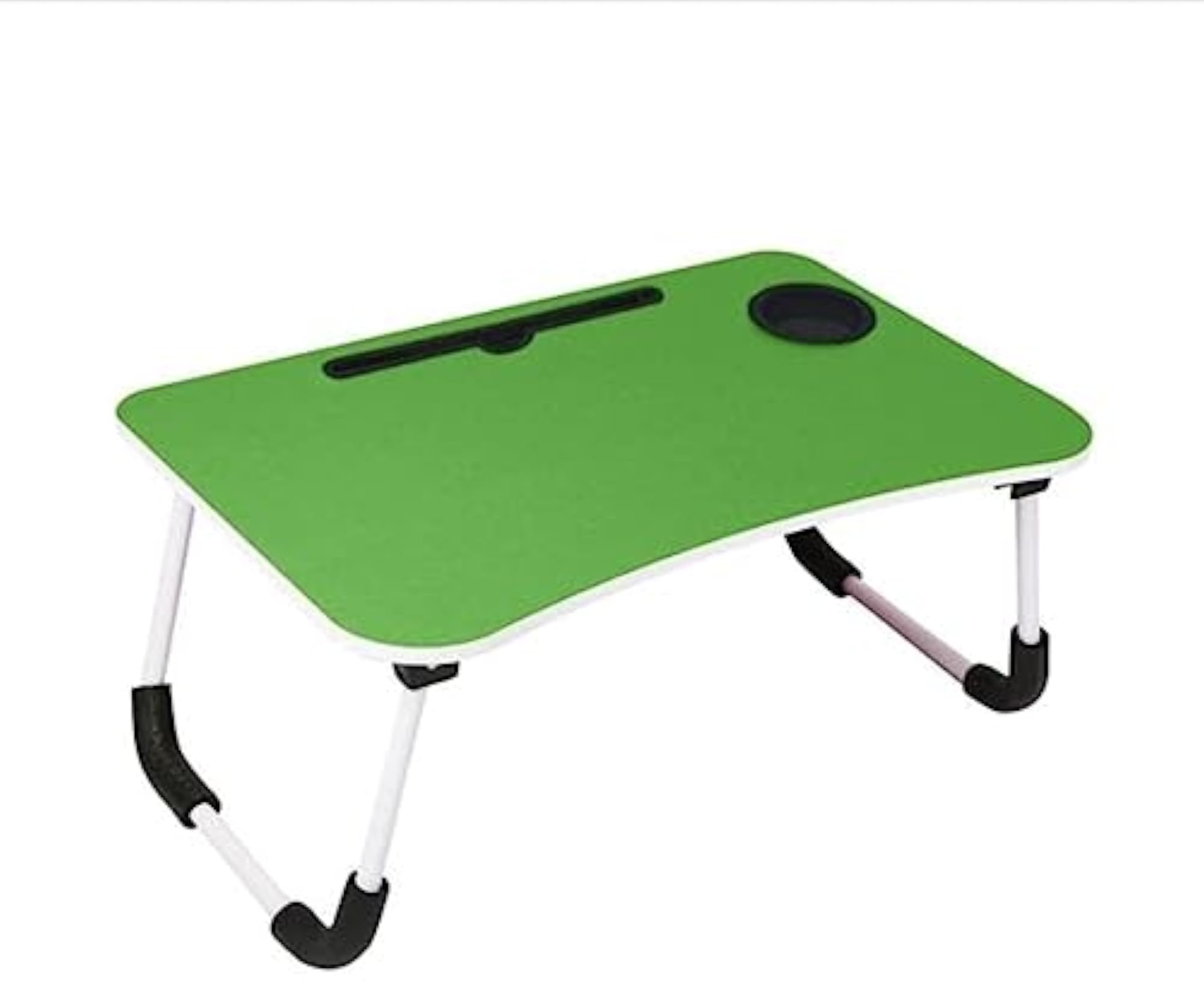 Portable Laptop Table for Bed - Foldable Study Table with Cup Holder