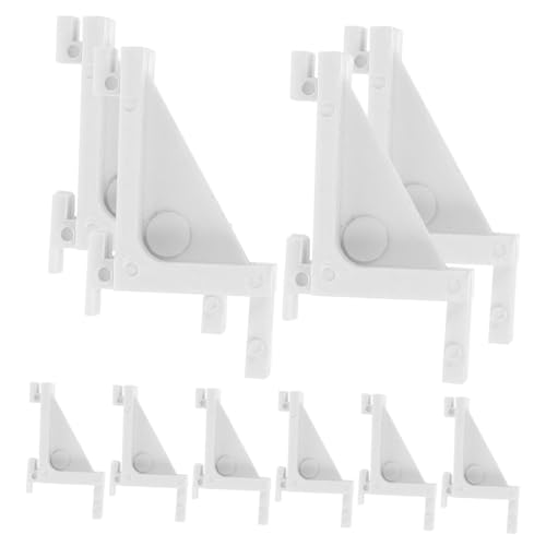 Yardenfun 10 piezas Soporte de Estante de Congelador de Plástico Clips de Fijación para Refrigerador Organizador de Almacenamiento Frigorífico y Resistente para Congeladores y Frigoríficos