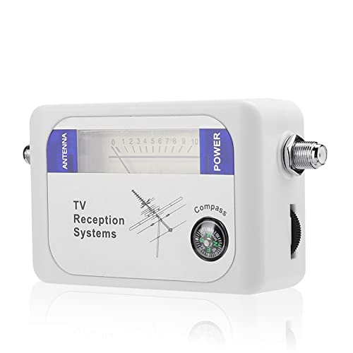 Détecteur de Satellite Numérique, Détecteur de Force de Signal Satellite Portable, Détecteur de Force de Signal Numérique Sat Finder TV avec Chargeur de...
