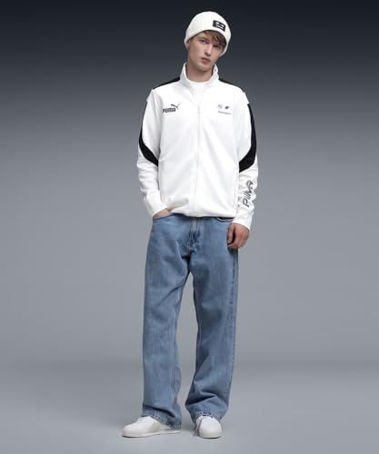 Image of Puma BMW Men Full Sleeve Polycotton Full Zip with Pocket Spacer Jacket