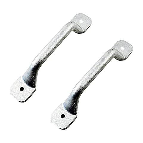 ISURE MARINE 2PCS Boat Cleat Grab Rail Handles Aluminum Fishing Rowboat Duck Jon Boat Row Boat Transom Handles Cover