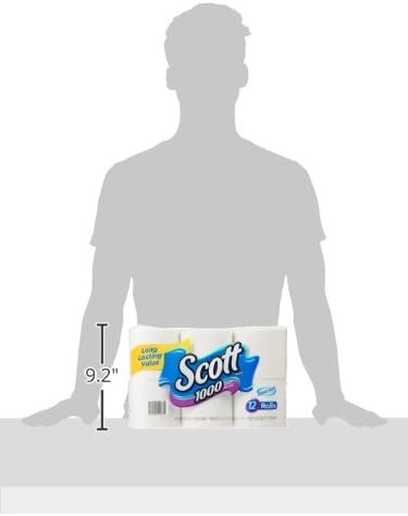 Scott 1000 Bathroom Tissue, 12 Count
