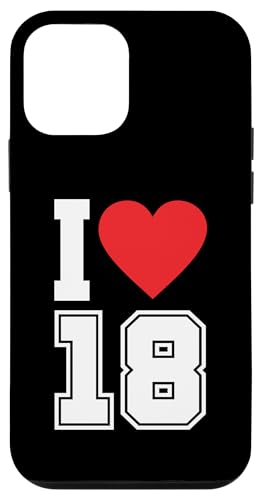 I Love 18 Number 18th Birthday X|[ct@ W[W tbg{[ X}zP[X iPhone 12 mini p