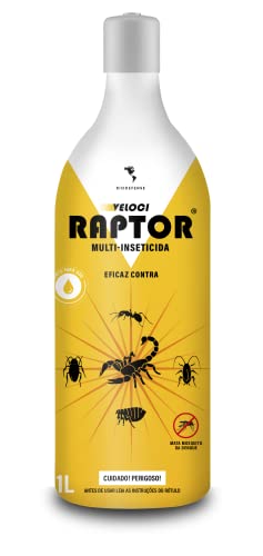 BIO DEFENSE Veloci Raptor Multi-Inseticida De Alta Tecnologia Eficaz Contra Insetos E Pragas Incluindo As Mais Perigosas Como O Escorpião - 1L