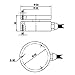 BENGBUZZYQ 25mm/58mm Flat Membrane Load Cell, Ultra-Thin High-Precision Weight Sensor for Electronic Scales, Weighing Systems, and Industrial Applications - Multiple Load Capacities(1T,25MM)