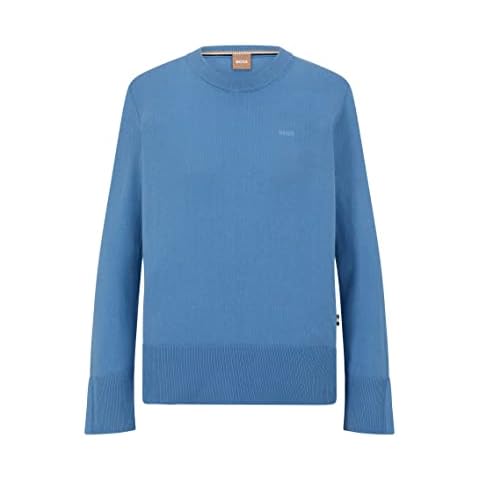 BOSS Damen C Fonneta Pullover aus Baumwolle, Seide und Kaschmir Cover