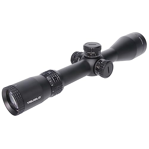 Image of TRUGLO TX6 FFP Tactical Hunting Shooting Durable Waterproof Fogproof Shock Resistant One-Piece 30mm Aluminum Tube Illuminated MRAD Mil-Dot Reticle Riflescope | 3 inch Sunshade Included