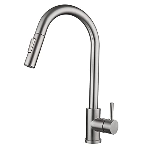 Robinet de cuisine tactile à rotation 360° avec douchette extractible multi-jets