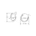 SOLIDSILVER- Sterling Silver Lightweight High Polished Click Top Hoop Earrings | 12mm