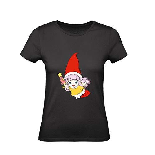  T-Shirt Donna Cotone Basic Super vestibilità Top qualità - Mem. - Divertente Humor Made in Italy (Nero, XXL)