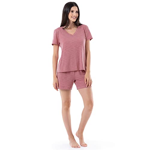 Fruit-of-the-Loom-Womens-Sleeve-Tee-and-Short-2-Piece-Sleep-Set Fruit-of-the-Loom-Womens-Sleeve-Tee-and-Short-2-Piece-Sleep-Set