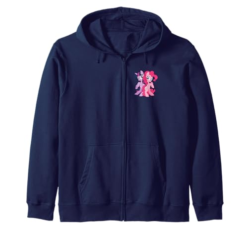 Gilet zippé My Little Pony Pinkie Pie et Twilight Sparkle avec capuche pour fille