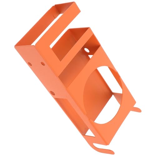 NAMOARLY Soporte Integrado para Taza y Teléfono Móvil de Metal Naranja para Trabajo al Aire Libre, Diseño Versátil y Ahorro de Espacio Adecuado para Reuniones Patio