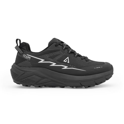 Image of Red Tape Ozark Black Hiking Shoes for Men | Low-Cut Outdoor