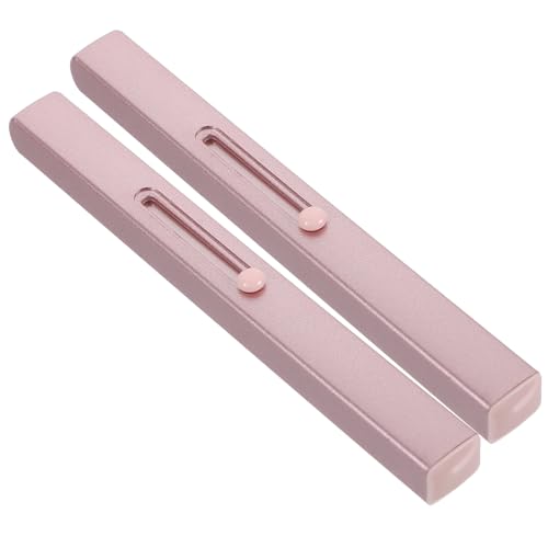 MUSISALY 2pcs Lip Brushes Retractable Lip Gloss Applicator & Small Concealer Brush Portable Lip Line Brush with Cap for Lipstick & Gloss Single Head Makeup Tool