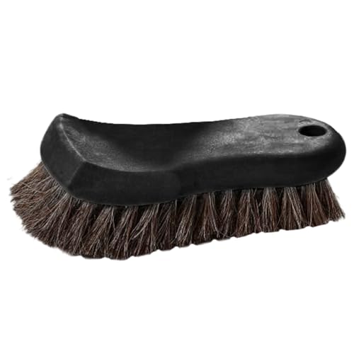 Cepillo multifuncional de pelo de caballo para cuero y automóvil, cepillo de pelo de caballo premium para detalles de automóviles, cuidado del cuero, zapatillas deportivas, interiores y muebles | Suav