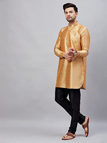 Image of VM Men's Silk Blend Kurta Pyjama Set