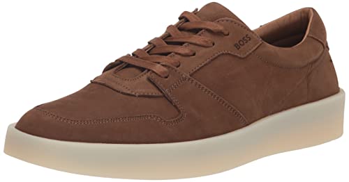 Image of BOSS Mens Nuckbuck Leather Low Profile Sneakers