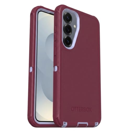 Image of OtterBox Samsung Galaxy S25+ & Galaxy S24+ (Only) - Defender Series Case - Plum Mist (Pink & Blue) - Rugged & Durable - with Port Protection - Wireless Charging Compatible