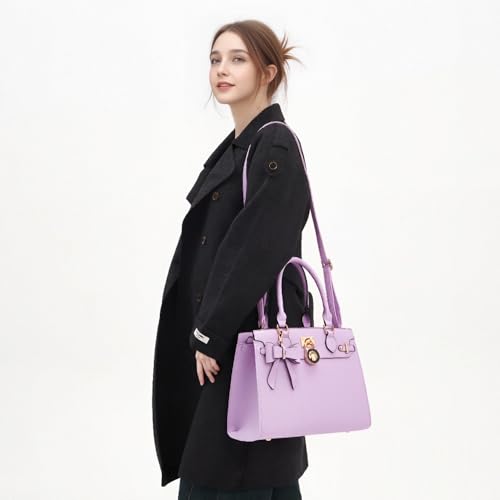 Image of Qiyuer Cute Purses Wallet Set For Women Handbags Satchel Tote Shoulder Bag | Affordable Luxury, Ideal Gift, Large Clutch Wallet, 2PCS, Sturdy Structured, Stylish, PU, Practical & Roomy for Daily & Work