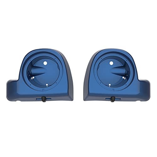 Mats-Csrewy Lower Vented Fairing Speaker Pods 6.5 inch for Harley Touring, FLT, FLHT, FLHTCU, FLHRC, Road Glide, Road King, Street Glide, Electra Glide 2014-2023 Dark Blue Pearl